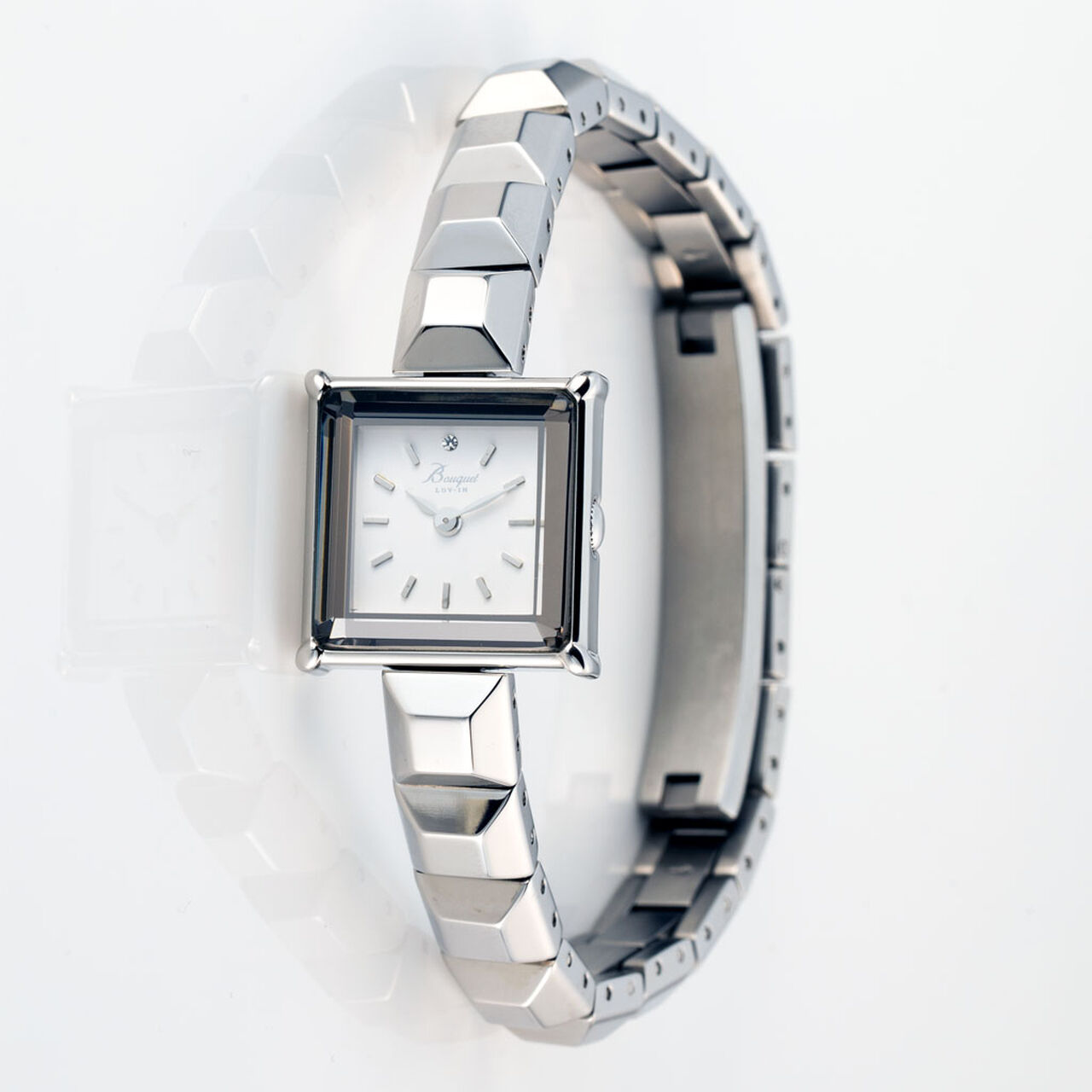 LOV-IN BOUQUET Ladies' square bracelet watch,, large image number 1